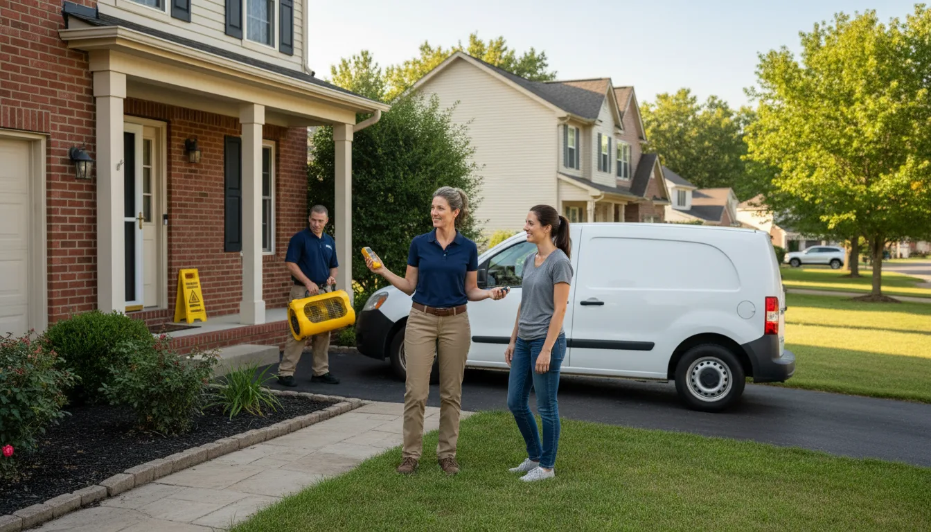 Residential water damage restoration in Alexander, NC